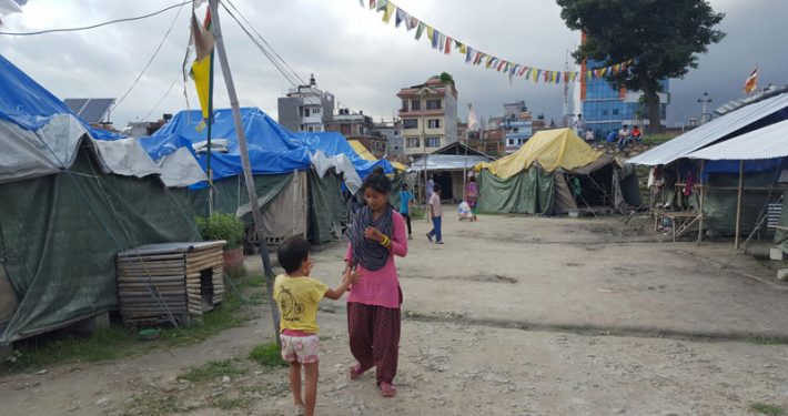 Campo de la Esperanza de Katmandú acoge a personas sin hogar